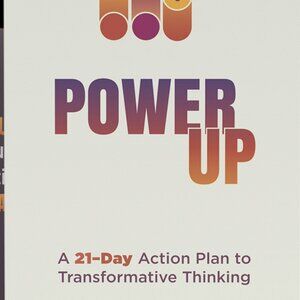 POWER UP 21 DAY ACTION PLAN TO TRANSFORMATIVE THINKING Book Rev Joel Osteen NEW!